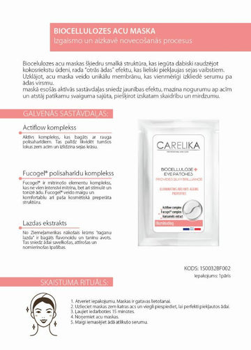 CARELIKA Biocellulose Eye Patches ILLUMINATING